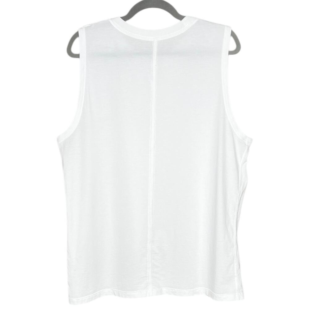 Lululemon All Yours Tank Top Sleeveless Stretch Cotton Breathable In White 12 - Picture 7 of 9